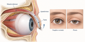 ptosis paupiere muscle releveur dr koppe lyon vienne
